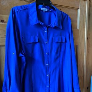 Calvin Klein blouse royal blue size 3X